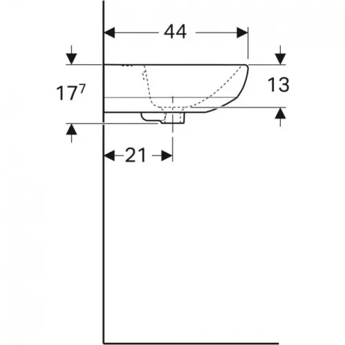 Geberit Selnova mosdó 55 cm GE-500.315.01.1