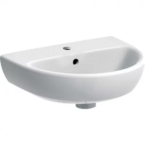 Geberit Selnova kézmosó csaplyukkal 45x37 cm fehér GE-500.324.01.1 rajza