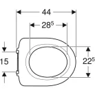 Geberit Selnova Comfort akadálymentes WC karima GE-500.340.01.1