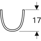 Geberit Selnova mosdóláb íves GE-500.341.01.1