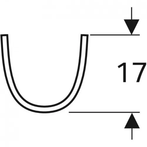 Geberit Selnova mosdóláb íves GE-500.341.01.1
