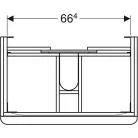 Geberit Smyle Square fiókos szekrény 73,4 cm dió GE-500.353.JR.1