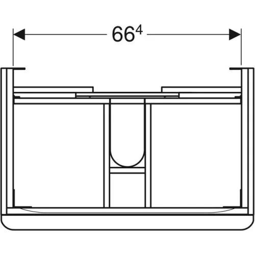 Geberit Smyle Square fiókos szekrény 73,4 cm dió GE-500.353.JR.1