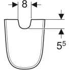 Geberit Smyle szifontakaró íves GE-500.576.01.1