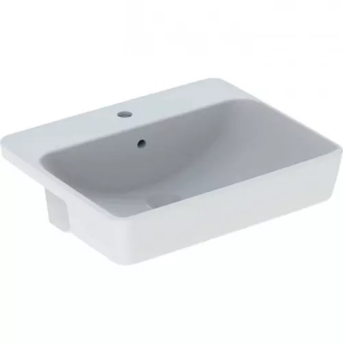 Geberit VariForm félig beépíthető szögletes mosdó 55x45 1 csaplyuk (500.681.01.1)