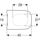 Geberit Smyle Square WC ülőke Softclose GE-500.688.01.1