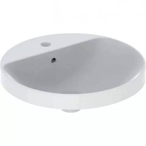 Geberit VariForm kerek beépíthető mosdó csaplyukas alul mázas 48 cm GE-500.705.01.2 r