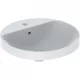 Geberit VariForm kerek beépíthető mosdó csaplyukas alul mázas 48 cm GE-500.705.01.2 r