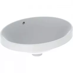 Geberit VariForm ovális beépíthető mosdó 50 cm alul mázas GE-500.709.01.2