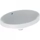 Geberit VariForm ovális beépíthető mosdó 55 cm alul mázas GE-500.717.01.2 rajz