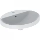 Geberit VariForm ovális beépíthető mosdó csaplyukas alul mázas 55cm GE-500.721.01.2 rajz