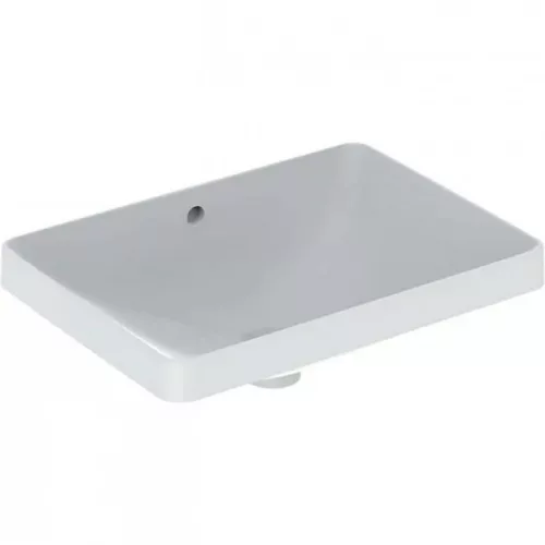Geberit VariForm beépíthető szögletes mosdó 55x40 alul mázas GE-500.737.01.2 rajz