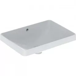Geberit VariForm beépíthető szögletes mosdó 55x40 alul mázas GE-500.737.01.2 rajz