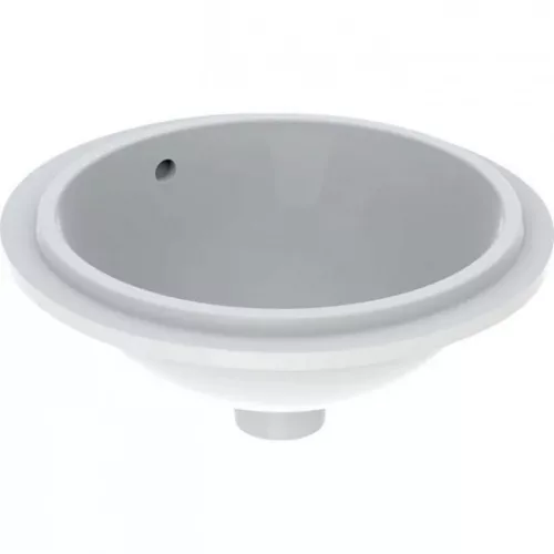 Geberit VariForm alulról beépíthető mosdó 40 cm alul mázas GE-500.745.01.2 rajz