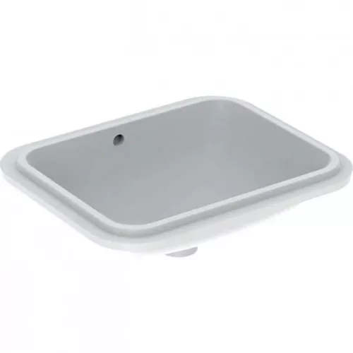 Geberit VariForm alulról beépíthető szögletes mosdó 53x44 cm fehér GE-500.761.01.2 rajz