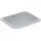 Geberit VariForm alulról beépíthető szögletes mosdó 58x49 alul mázas GE-500.765.01.2 rajz