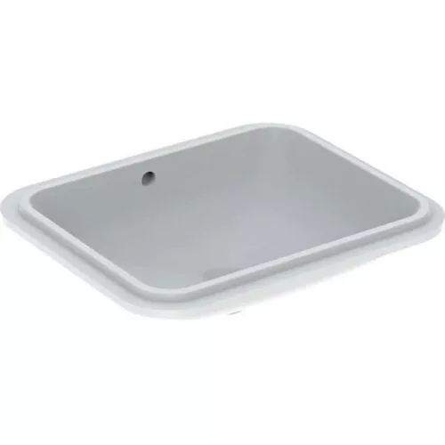 Geberit VariForm alulról beépíthető szögletes mosdó 58x49 alul mázas GE-500.765.01.2 rajz