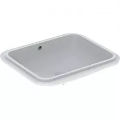 Geberit VariForm alulról beépíthető szögletes mosdó 58x49 alul mázas GE-500.765.01.2 rajz