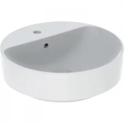 Geberit VariForm pultra ültethető kerek mosdó csaplyukkal 45 cm GE-500.769.01.2 r
