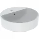 Geberit VariForm pultra ültethető kerek mosdó csaplyukkal 45 cm GE-500.769.01.2 r