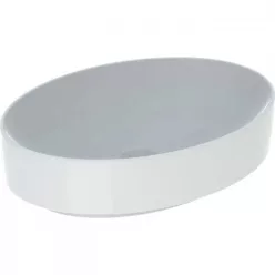 Geberit VariForm pultra ültethető ovális mosdó 55 cm GE-500.771.01.2 rajz