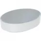 Geberit VariForm pultra ültethető ovális mosdó 55 cm GE-500.771.01.2 rajz