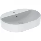 Geberit VariForm pultra ültethető ellipszis mosdó csaplyukkal 60x45 (500.777.01.2)