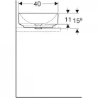 Geberit VariForm pultra ültethető mosdó 55 cm fehér GE-500.779.01.2