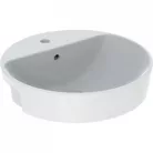 Geberit VariForm félig beépíthető kerek mosdó 50 cm GE-500.782.01.2 rajz