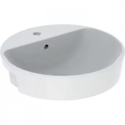 Geberit VariForm félig beépíthető kerek mosdó 50 cm GE-500.782.01.2 rajz