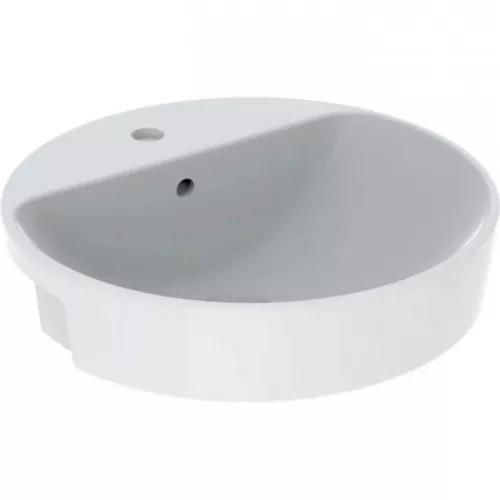 Geberit VariForm félig beépíthető kerek mosdó 50 cm GE-500.782.01.2 rajz