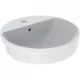 Geberit VariForm félig beépíthető kerek mosdó 50 cm GE-500.782.01.2 rajz