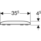 Geberit Smyle WC ülőke Softclose Wrap over GE-500.979.01.1