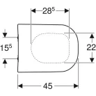 Geberit Smyle WC ülőke Softclose Wrap over GE-500.980.01.1