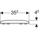 Geberit Smyle WC ülőke Softclose Wrap over GE-500.980.01.1