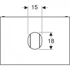 Geberit VariForm szekrény pultra ültethető mosdóhoz 1 fiókkal dió 75cm GE-501.162.00.1