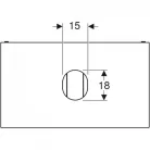 Geberit VariForm szekrény pultra ültethető mosdóhoz 1 fiókkal láva 90cm GE-501.166.00.1