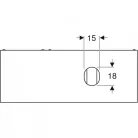 Geberit VariForm szekrény pultra ültethető mosdóhoz 2 fiókkal fehér 135cm GE-501.177.00.1