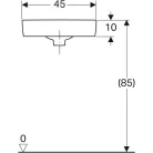 Geberit Selnova Compact sarok kézmosó 45 cm GE-501.519.00.1
