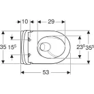 Geberit iCon fali WC készlet, fehér, TurboFlush öblítéssel és SoftClosing ülőkével - 503.046.00.1