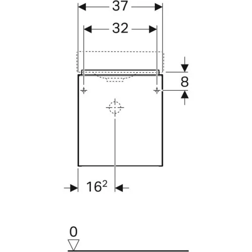 Geberit iCon kézmosó alsószekrény 37 cm fehér GE-840037000