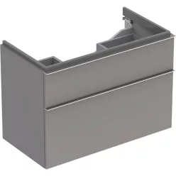 Geberit iCon alsószekrény mosdóhoz 89 cm platina GE-840392000 rajza