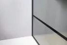 Gelco CURE BLACK fix zuhanyfal, 1100mm, transzparent üveg, matt fekete profil