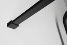 Gelco CURE BLACK fix zuhanyfal, 1200mm, transzparent üveg, matt fekete profil