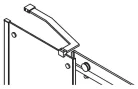 Gelco DRAGON zuhanykabinhoz merevítő 300x150mm, matt fekete