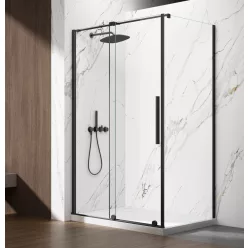 Gelco SPIRIT BLACK zuhanykabin tolóajtóval, 1000x800mm L/P variant
