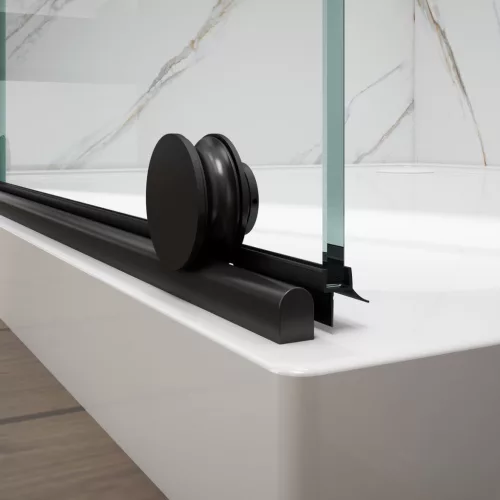 Gelco SPIRIT BLACK tolóajtó, 1300mm, transzparent üveg