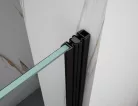 Gelco SPIRIT BLACK tolóajtó, 1300mm, transzparent üveg