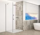 Gelco TRINITY CHROME szögletes zuhanykabin, 900x800mm, transzparent üveg, jobbos