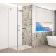 Gelco TRINITY CHROME szögletes zuhanykabin, 900x800mm, transzparent üveg, jobbos